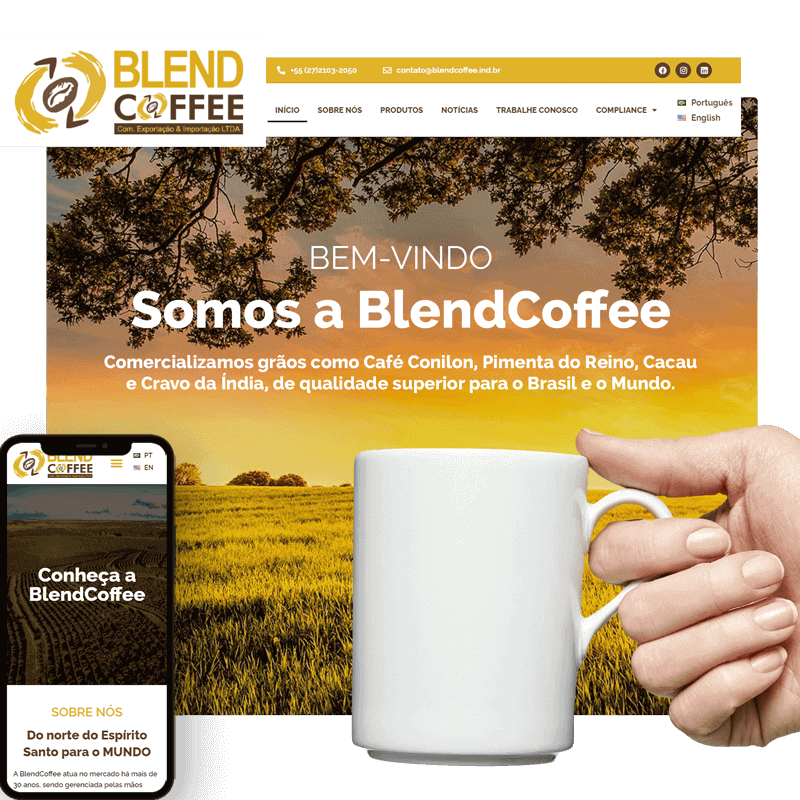 SITE BLENDCOFFEE APRESENTACAO